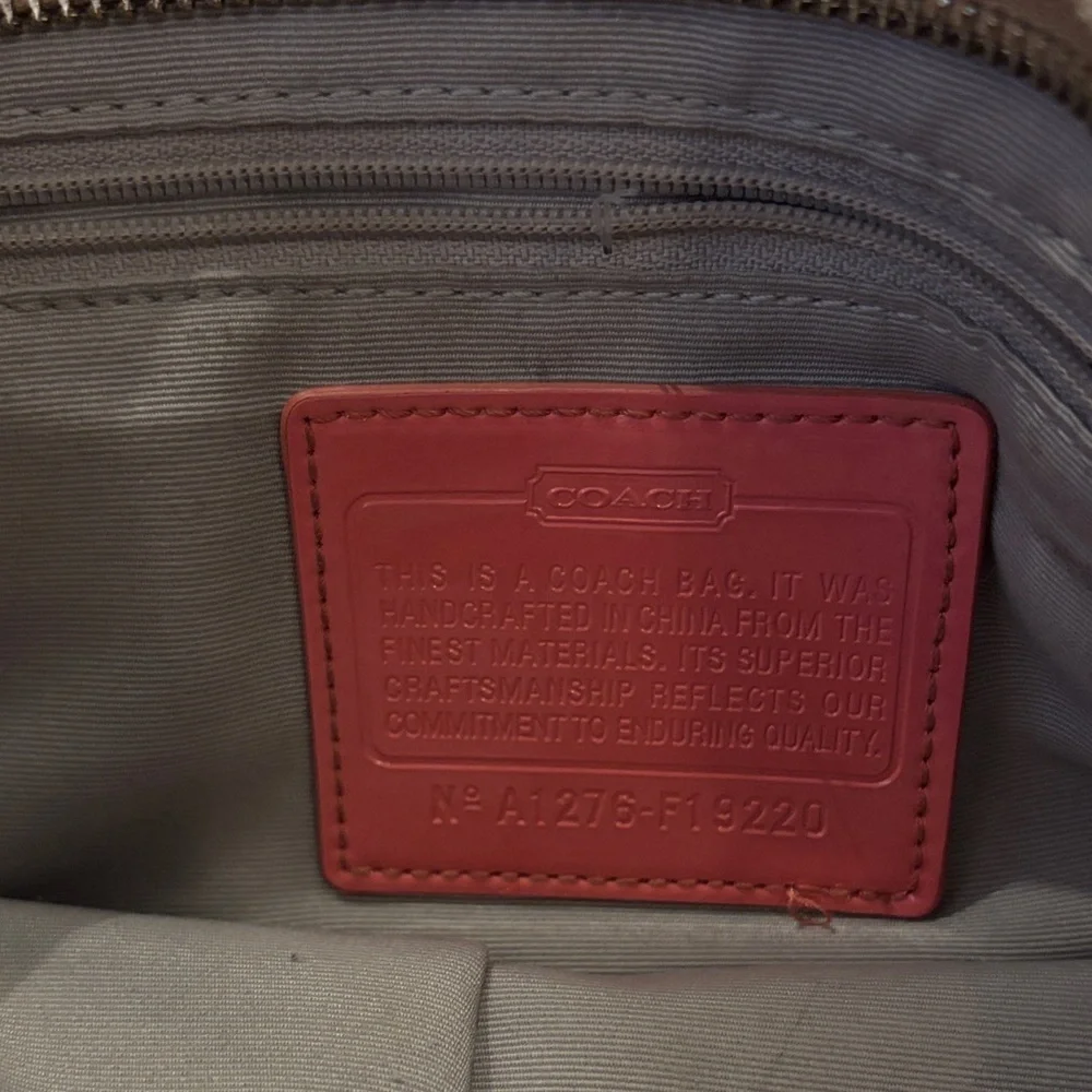 Coach Beige and pink Crossbody Bag